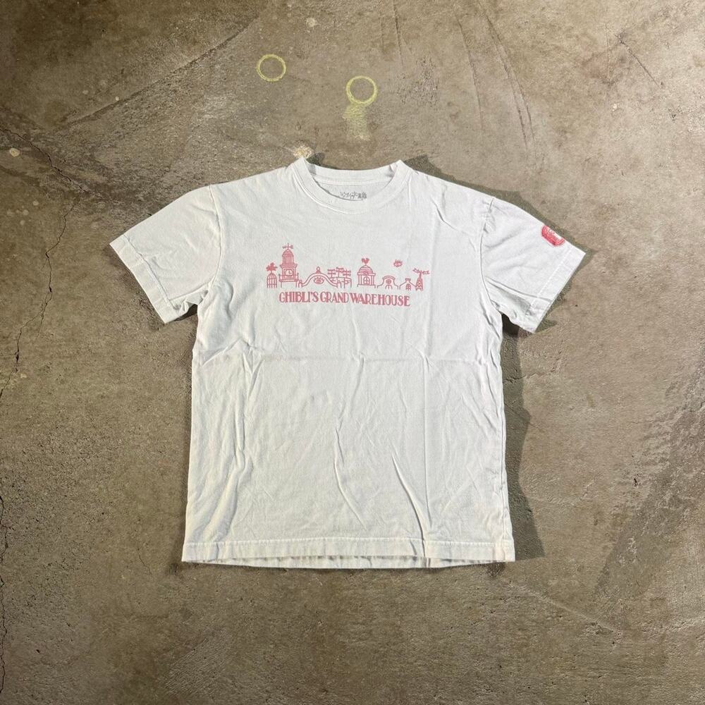 White Studio Ghibli Ghibli’s Grand Warehouse Graphic T-Shirt